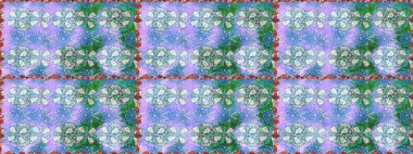 Raster illüstrasyonu. Raster illüstrasyonu. Robot resim stilinde nötr renkler. Şirin karalama çiçekleri olan kusursuz çiçek desenleri. El yapımı çiçek ve bitki koleksiyonu.