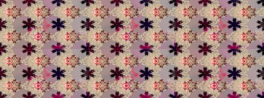 Bej ve nötr renklerde. Raster illüstrasyonu. 3D çiçekler, çizim.