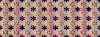 Bej ve nötr renklerde. Raster illüstrasyonu. 3D çiçekler, çizim.