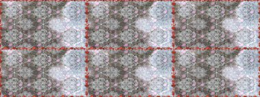 Çiçekli, suluboya desenli kusursuz çiçek deseni. Gri renkli çiçekler. Renkli Bahar Temalı Kusursuz Arkaplan. Düz Çiçek Elementleri Tasarımı. Raster illüstrasyonu.