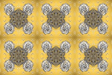 Doğu tarzı arabesk tarzında altın elementler. Kusursuz altın desenli bukleler. Raster altın pürüzsüz desen. Sarı, gri ve bej renklerde pürüzsüz desen.