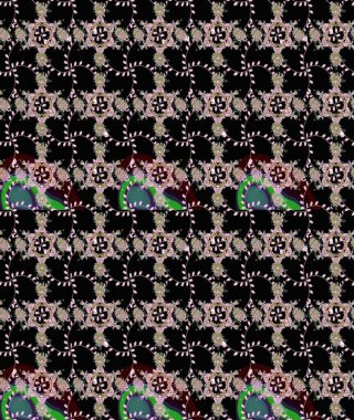 Raster Hip kumaş deseni. Eskiz Vintage Çiçek Deseni.