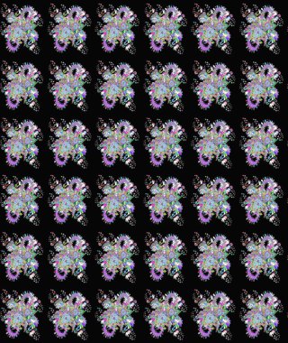 Raster çiçek izi. Raster Yumuşak kumaş deseni. Klasik taslak çizimi. Çiçekli siyah çizim deseni.