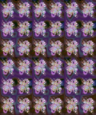 Düz Çiçek Elementleri Tasarımı. Renkli Bahar Teması eskiz kalıbı. Parlak arkaplan eskiz desenli çiçekli fantezi tasarımı.