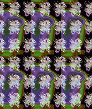 Küçük çiçekte güzel bir desen. Küçük renkli çiçekler. Motley illüstrasyonu. Çiçekli bahar çiçekleri. Moda baskıları için zarif bir şablon.