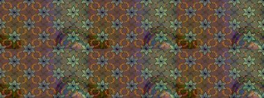 Kahverengi ve gri çiçekli eskiz deseni, suluboya çiçek deseni, sevimli çiçek, duvar kağıdı, kart veya kumaş için fayanslı. Raster - stok.