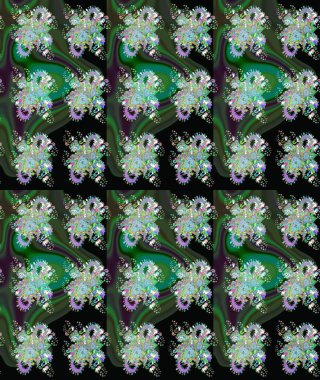 Tekstil veya kitap kapakları, imalat, duvar kağıtları, baskı, hediye paketi ve yapıştırma kitabı için çiçek eskizi geçmişi. Küçük çaplı çiçeklerdeki basit şirin desenler. Raster illüstrasyonu.