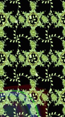 Çiçekli, yapraklı, çiçek desenli eskiz. El çizimi. Raster illüstrasyonu.