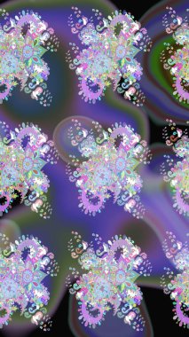 Güzel suluboya yaz çiçekleri deseni..