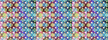 Moda baskıları için zarif bir şablon. Motley illüstrasyonu. Çiçekli bahar çiçekleri. Küçük renkli çiçekler. Küçük çiçekte şirin desenler.