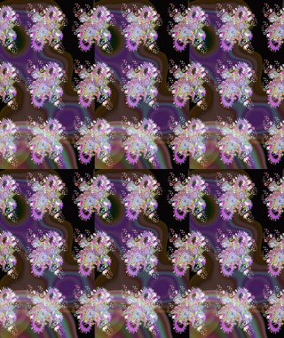 Çiçek kompozisyonu, el boyası, hassas şablon. Kahverengi renkte manzaralı çiçek deseni. Sevgililer günü ve tebrik kartı konsepti için şık bir davetiye. Üst görünüm, yumuşak biçim.