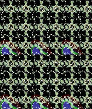 Şekil verilmiş çiçeklerle eskiz deseni. Çiçek deseni duvar kağıdı, desen dolguları ve web sayfası arka planı için kullanılabilir. Süslü zentangle çizim dokusu, soyut çiçeklerle süslenmiş..