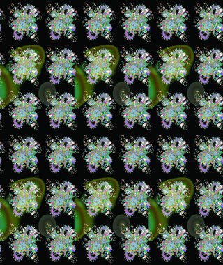 Raster güzel kumaş deseni çiziyor. Çiçek deseni. Düz Çiçek Elementleri Tasarımı. Renkli Bahar Teması çizim şablonu.