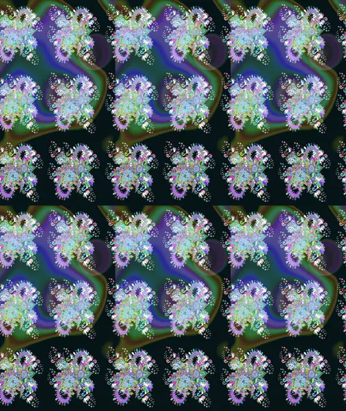 Gri arka planda. Elle çizilmiş çiçek desenli Raster çizimi. Çocuksu tasarım. Tekstil, kumaş, ambalaj, hatıra defteri için güzel çiçek arkaplanı..