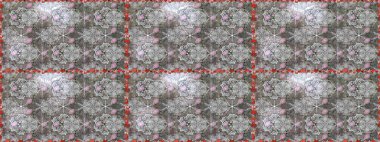 Güzel kumaş deseni. Raster illüstrasyonu. Raster illüstrasyonunda kusursuz çiçek deseni. Gri renklerde.