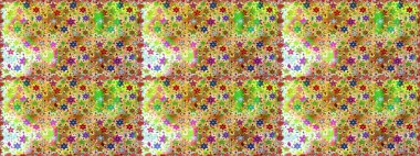 Sarı renkli vadi çiçekleri. Çiçeksiz desenlerin çizimi.