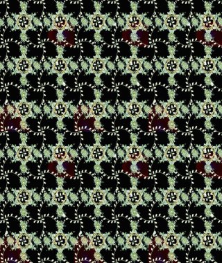 Raster illüstrasyonundaki çiçek desenli çizim. Süslü kumaş deseni. Düz Çiçek Elementleri Tasarımı. Renkli Bahar Teması çizim şablonu.