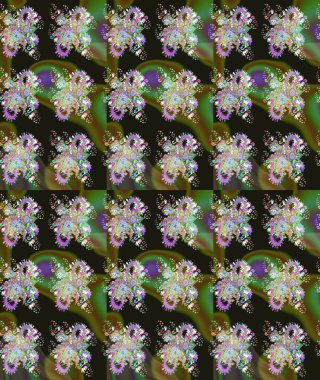 El çizimi çiçek çizimi deseni (fayans). Tekstil için suluboya eskiz deseni. Şirin çiçekli, desenli, gri renkli çizim deseni.