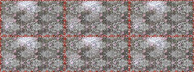 Güzel kumaş deseni. Raster illüstrasyonu. Raster illüstrasyonunda kusursuz çiçek deseni. Gri renklerde.