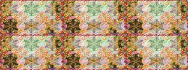 Çiçek deseni. Şık bir grafik desen. Tarafsız renklerde altın elementler. Duvar kâğıdı barok, İspanyol kumaşı. Kusursuz raster arkaplanı.