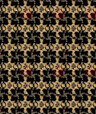 Organik motif arka planı. Çizim kalıbı. Ultraviyole kumaş deseni. Raster illüstrasyonu.