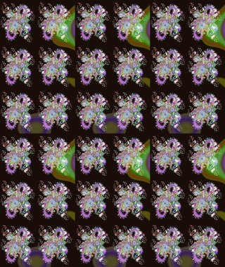 Çiçeksel gri çizim deseni. Klasik taslak çizimi. Raster Yumuşak kumaş deseni. Raster çiçek izi..