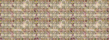 Bej renklerde altın elementler. Şık bir grafik desen. Çiçek deseni. Duvar kâğıdı barok, İspanyol kumaşı. Kusursuz raster arkaplanı.