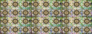 Raster altın desen. Doğu tarzı arabesk. Kusursuz altın desenli bukleler. Altın elementli gri renkler. Raster illüstrasyonu.