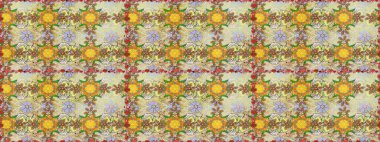 3 boyutlu çiçekler, pürüzsüz. Raster illüstrasyonu. Tarafsız renklerde.