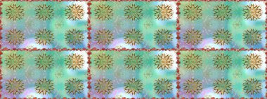 Çiçekli karalama şeklinde Raster çiçek deseni. Tarafsız renklerde çiçekler. Yumuşak, bahar çiçekli arka plan.