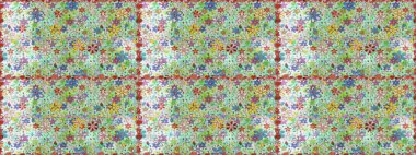 Tarafsız renklerde şirin bir çiçek deseni. Raster Modaya uygun kumaş deseni. Renkli Bahar Temalı Kusursuz Arkaplan. Düz Çiçek Elementleri Tasarımı.