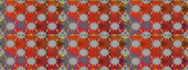 Küçük gri çiçeklerle oldukça eski bir besin torbası deseni. Tekstil, kumaş, kapaklar, duvar kağıtları, baskı, naylon, yapıştırma, örgü, dekupaj için çiçeksiz arkaplan.