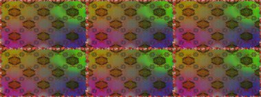 Düz Çiçek Elementleri Tasarımı. Renkli Yaz Temalı Kusursuz Arkaplan. Kahverengi renkli çiçekler. Sevimli çiçek raster deseni.