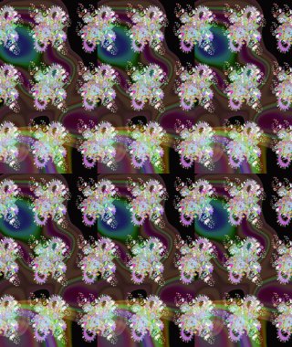 Raster - stok. Eskiz arkaplan modeli. Suluboya, elle çizilmiş. Vadinin çiçekleri kahverengi renklerde.