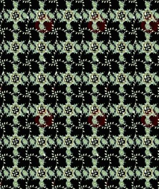 Siyah renkli çiçek desenli eskiz. Suluboya tarzında siyah renkte çiçekler.