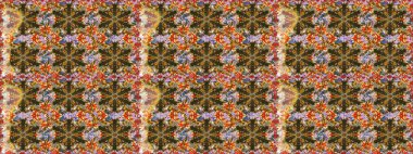 Kahverengi renklerde altın desenler ve altın elementler. Kusursuz altın desen. Raster doğulu süsü.