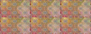 Raster illüstrasyonunda kusursuz çiçek deseni. Bej renkte çiçekler.