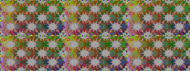 Raster illüstrasyonu. Kahverengi renkte yaz çiçekleri. Raster deseni. Küçük çiçekte sevimli çiçek deseni var..