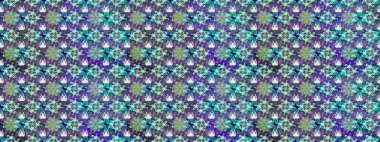 Küçük çiçekteki sevimli çiçek deseni. Güzel kumaş deseni. Raster illüstrasyonu. Güzel karalamalı çiçek deseni çiz..