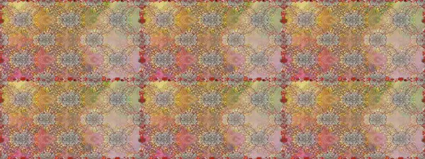 Raster illüstrasyonunda kusursuz çiçek deseni. Bej renkte çiçekler.