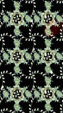 Düz Çiçek Elementleri Tasarımı. Şirin çiçek elementleri. Renkli Bahar Teması eskiz kalıbı. Raster illüstrasyonu. Çizim deseni Modaya uygun kumaş deseni.