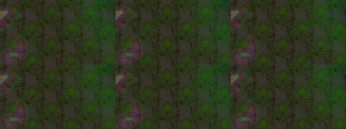 Yeşil renkli yeşil papatya deseni. Yeşil renklerde. Raster illüstrasyonu.