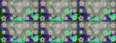 Kış kar tanesi, raster arka plan. Renkli arka planda izole kar taneleri. Raster illüstrasyonu. Yüzey için tekrarlanan doku, ambalaj kağıdı, gri, nötr ve yeşil renkler.