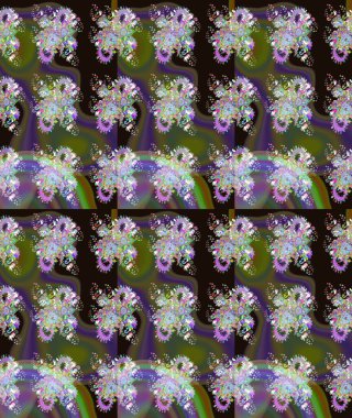 Düz Çiçek Elementleri Tasarımı. Çiçekli eskiz çizimi. Yeşil renkli çiçekler. Renkli Yaz Teması çizim şablonu.