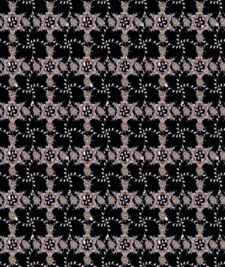 Chichi 'nin kumaş kalıbını çiz. Raster illüstrasyonu. Düz Çiçek Elementleri Tasarımı. Renkli Bahar Teması eskiz kalıbı. Çiçek deseni.