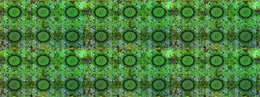 Geleneksel oryantasyon süsü. Yeşil renklerde, altın elementlerle kusursuz desen. Klasik raster sarısı, kusursuz desen. Klasik vintage arkaplan.