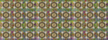 Kusursuz damaske klasik altın desen. Raster illüstrasyonu. Tekrarlayan elementlerle soyut arkaplan oluşturun. Gri renklerde altın desenli altın elementler.