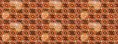 Paisleys zarif çiçek desenli dikişsiz arka plan duvar kâğıdı illüstrasyonuyla klasik stil, modern 3D çizgili sanat altın ve kahverengi desenli çiçek yaprakları ve süslemeleri..