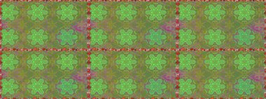 Raster illüstrasyonu. Yeşil yapraklı yabani çiçekler. Kusursuz bir arka plan modeli. Suluboya, elle çizilmiş.