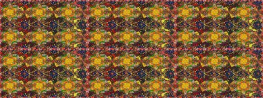 Çiçekli el, pürüzsüz desen çizmiş. Modern gelişim kahverengi raster arka plan duvar kâğıdı illüstrasyon klasik çizgili iz sürme desenli çiçekler, çiçekli süsler.